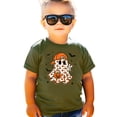 thumbnail image 3 of Trendy Ghost Peace Sign Shirt for Youth and Toddler Boys Fall Halloween T-Shirt Military Green Shirt Youth Large, 3 of 5
