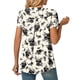 thumbnail image 3 of Blusas elegantes de gasa, blusas elegantes de gasa de verano para mujer, blusa básica con cuello en V para mujer, blusa básica plisada para mujer, calidad inigualable, 3 of 3