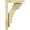thumbnail image 3 of Ekena Millwork 4"W x 14"D x 22"H Olympic Block Rough Sawn Bracket w/ Offset Brace, Douglas Fir, 3 of 25