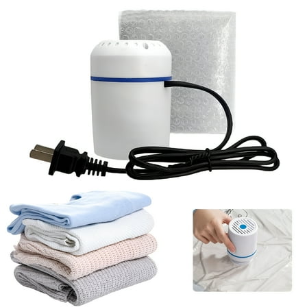 ZEPARO Portable Mini Vacuum Sealer Machine Cordless Automatic Vacuum Pump for Clothes Pillows Quilts for Vacuum Storage Bags