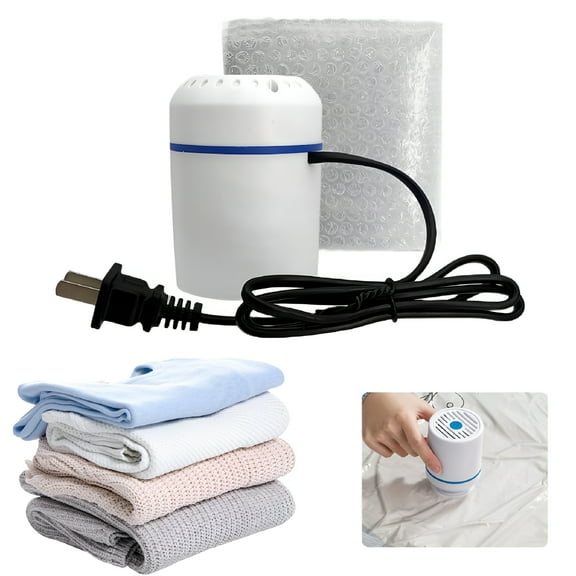 ZEPARO Portable Mini Vacuum Sealer Machine Cordless Automatic Vacuum Pump for Clothes Pillows Quilts for Vacuum Storage Bags