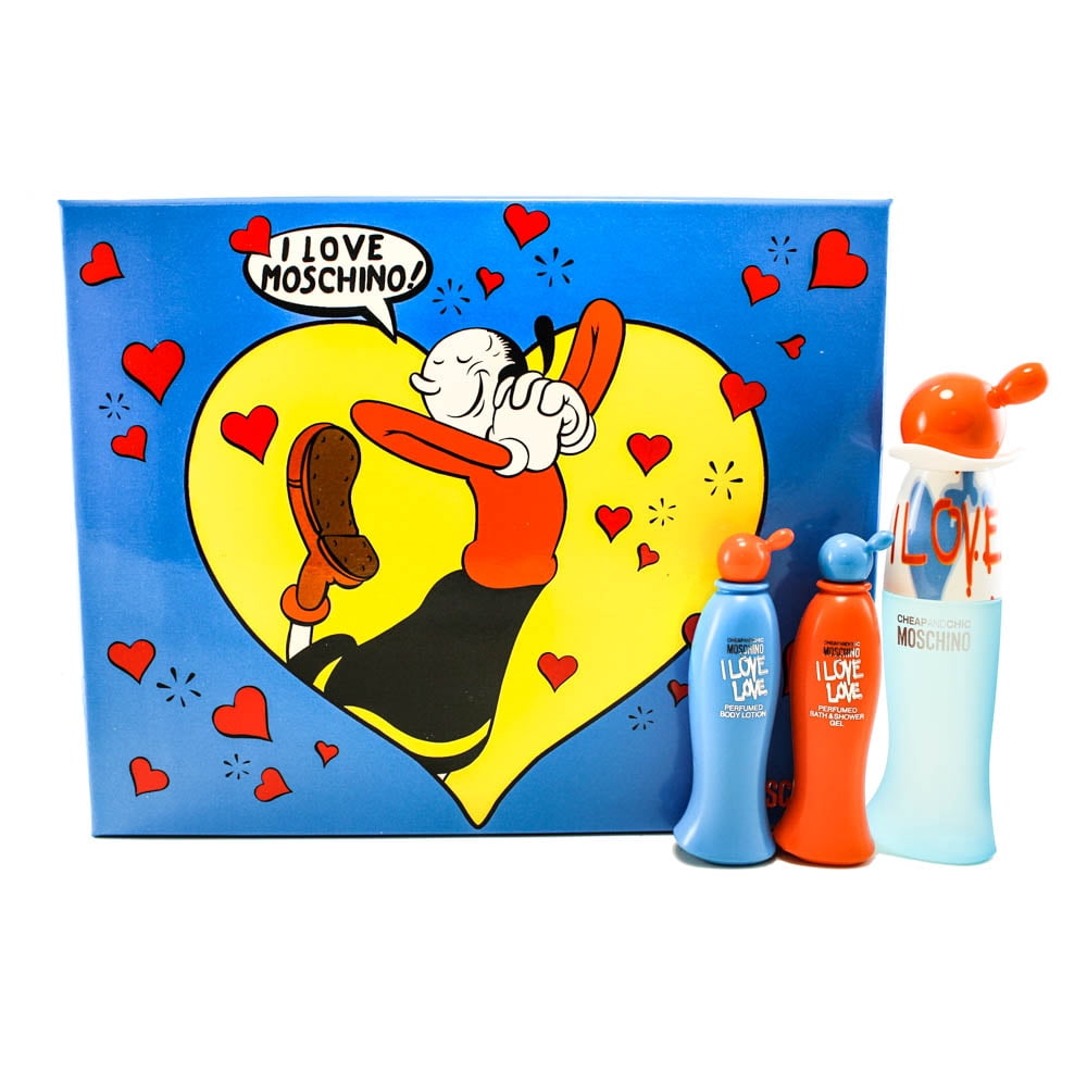 Moschino - I Love Love 3 Pc. Gift Set ( Eau De Toilette Spray 1.0 Oz