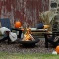 thumbnail image 2 of Bowery Hill Mid-Century Outdoor Steel Fire Bowl in Gray, 2 of 9