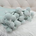 thumbnail image 4 of Home Soft Things Pompom Throw - Harbor Grey - 50" x 60", 4 of 7