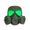 Green, variant on Full Face LED Light Up Glasses Mask - glowing party glasses for kids , Halloween accessory, night party light up prop, Christmas birthday gift for children (Size/Colour as Pictured)