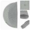 thumbnail image 5 of Unique Bargains Set of 6 Round Woven Placemats for Dining Table Gray, 5 of 6