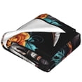 thumbnail image 2 of Salouo Flower Horn Skull A Print Bed Blankets,Flannel Blanket Comfortable Air Conditioning Blanket Lightweight Blanket for Sofa Bed Travel & Couch -80"x60", 2 of 8