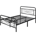thumbnail image 5 of Renwick Avery Vintage Metal Full Bed with Criss-Cross Design, Black, 5 of 12