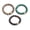 Bold Trio, variant on Set of 3 Genuine Semi-Precious Beaded Stretch Bracelets - Bold Trio (Leopard Jasper, Green Malachite, Bloodstone), 12mm Natural Gemstone
