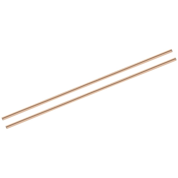 Varilla Redonda de Cobre Puro Uxcell Diámetro Longitud Varilla Sólida de Cobre para Artesanía Metálica 5 x 150mm 2pcs