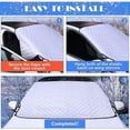 thumbnail image 4 of Cubierta del parabrisas, cubierta de la ventana del coche, parabrisas del coche contra la nieve, sol, 4 of 4