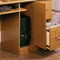 thumbnail image 2 of Sauder Orchard Hills Engineered Wood Computer Desk with Hutch in Carolina Oak, 2 of 6