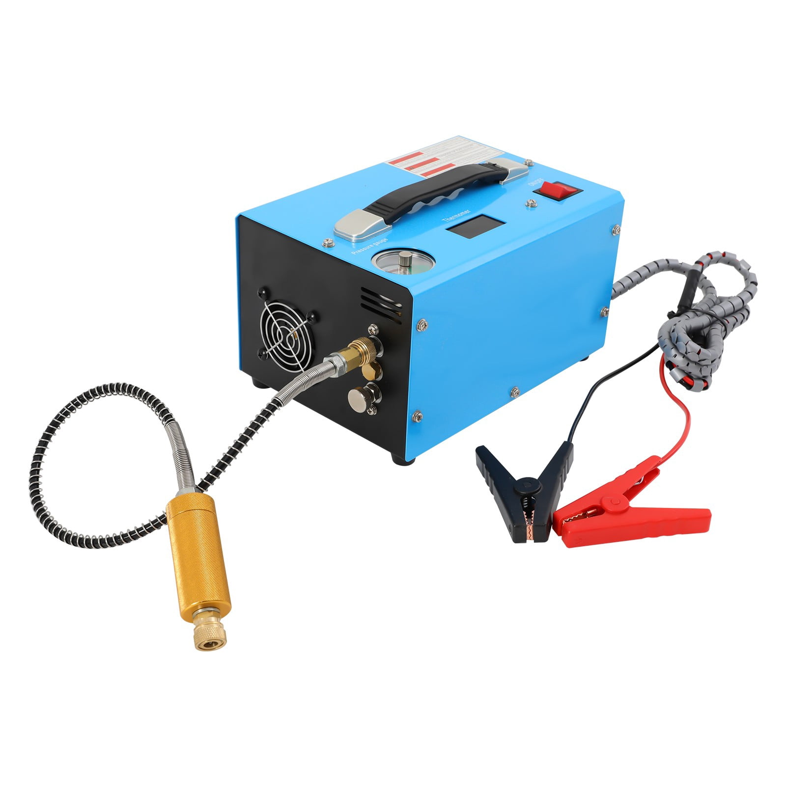4500PSI PCP Air Compressor, Auto Stop, 12V/110V 250W for Paintball/Diving/Tanks