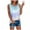 Sky Blue, variant on Women Summer Tops Tee Summer T Shirt Casual Sleeveless Tops Crew Neck Women's Tie Dye Women's Blouse Crop for Women Workout Camisole with Build Bra Chicken for Striped Top Christmas Top Sky Blue M