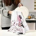 thumbnail image 6 of Soft Absorbent Reusable Kitchen Towels, Set of 1|28x18 in, Flower Fairy with Butterflies Dining Kitchen Living Room Tea Towels Dish Towels Decorative Towels, 6 of 7
