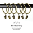 thumbnail image 5 of Juego de 15 clips para cortinas de 2 pulgadas, anillos para cortinas con clips y ojales, ganchos para anillos de cortina de ventana con clips, anillos con clips para cortinas, 5 of 5