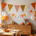 thumbnail image 7 of Kdkad Fall Pennant Banner Flags, Colorful Triangle Banners for Birthday Classroom Thanksgiving Halloween Decorations, Bunting Strings for Fireplace Wall Porch Parade Float, Room Decor Party Supplies, 7 of 7