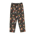 thumbnail image 4 of Xecao Mushroom Snail Women's Straight Lounge Pajama Pants: The Epitome of Relaxed Sleepwear, 4 of 9