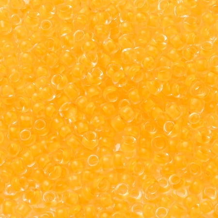 10 g TOHO Round Seed Beads Japanese Seed Beads (801F) Frosted Luminous Neon Tangerine 8/0 3mm Hole: 1mm 220pcs/10g