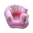 thumbnail image 1 of KAIYANG Asiento de aprendizaje para bebé, asiento inflable multifunción, asiento de apoyo para bebé, blanco y rosa, 1 of 5