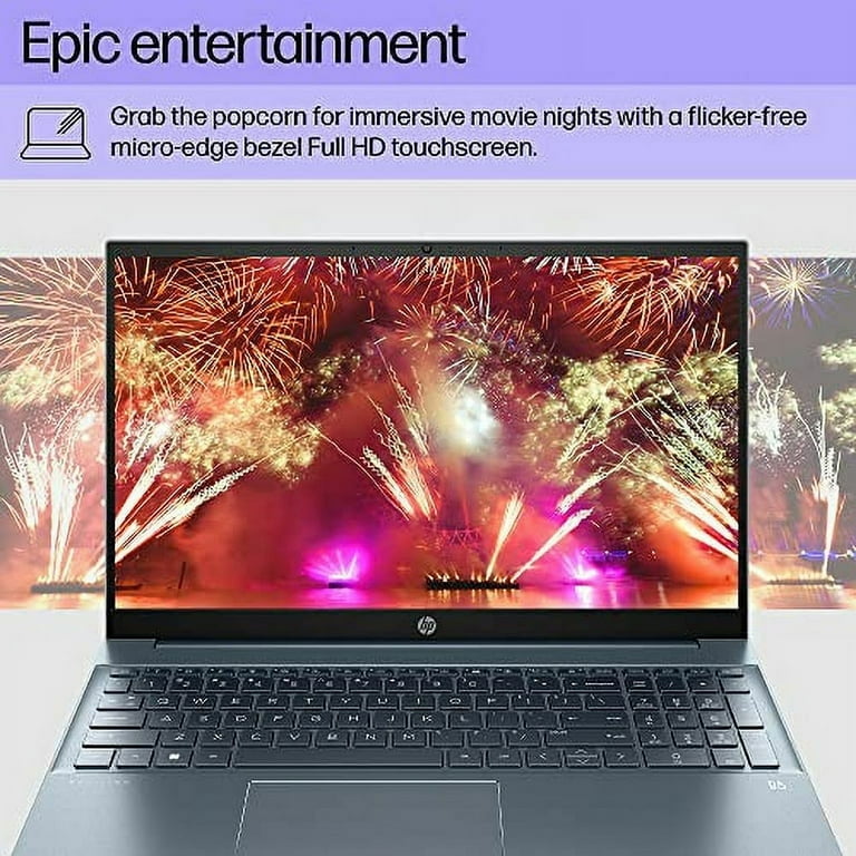 HP 2023 Pavilion 15.6” FHD IPS Touchscreen Laptop PC 10-Core Intel i7-1355U  NVIDIA GeForce MX550 2GB GDDR6 32GB DDR4 1TB NVMe SSD WiFi AX BT HDMI