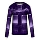 thumbnail image 5 of Blusas y camisas de manga larga con cuello redondo para hombre, blusa informal de manga larga con cuello redondo y estampado de rayas, blusa de poliéster para hombre, 5 of 5