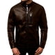 thumbnail image 1 of Chamarra Para Hombre Shendy Vendi Chaqueta Vinipiel Tipo Biker Cafe Extra Grande, 1 of 5