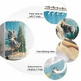 thumbnail image 5 of Christmas Shower Curtains for Bathroom Waterproof Fabric Bath Curtains Decor Bath Tub Curtain Winter Summer Beach Pine Tree Xmas Decorative Shower Curtain Sets with 12 Hooks, 72x72 Inch, 5 of 6
