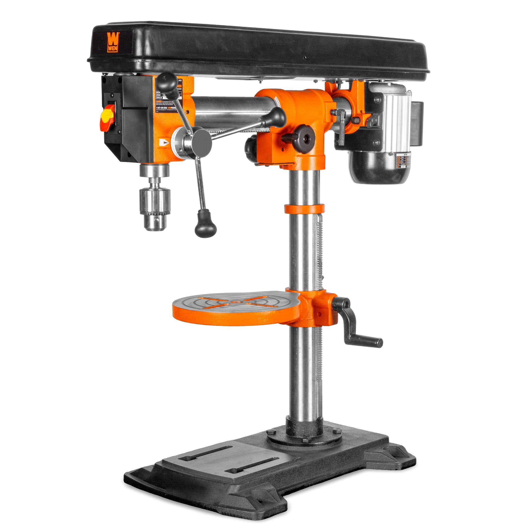 WEN 6.2-Amp 33-Inch 5-Speed Cast Iron Benchtop Radial Arm Drill Press