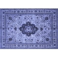 thumbnail image 1 of Ahgly Company Indoor Rectangle Medallion Blue Traditional Area Rugs, 5' x 8', 1 of 4