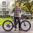 thumbnail image 4 of 26" Electric Bike for Adults, 500W E-Bike with 48V 7.8Ah Battery, 19.8MPH 7-Speed, Front Suspension, Dual Disc Brakes, up to 45 Miles, UL2849 Certified, Red, 4 of 9