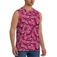 thumbnail image 2 of Bingfone Pink Butterfly Pattern Men's Tank Tops Workout Sleeveless Tee Shirts Running Beach Tanks for Men-Medium, 2 of 8