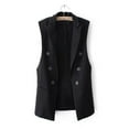 thumbnail image 1 of Gilet Sans Manches à Double Boutonnage Décontracté pour Femmes, 1 of 9