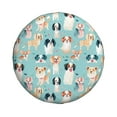 thumbnail image 2 of Gaeub Colorful Dog 14-17in Tire Cover, Spare Tire Cover, for Camper Caravan, Trailer, Car, Truck, SUV, Jeep - 14 inch, 2 of 9