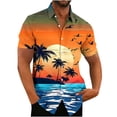 thumbnail image 1 of Shirts for Men, Mens Printing Button Casual Short Sleeve Turndown Collar Blouse Shirt, 1 of 3