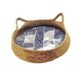 thumbnail image 3 of Fzaqwen Cat Bed Basket Cat Lounge Nest Pet Supplies Dog Bed Wear Resistant Pet House Cat M 38x38x13cm, 3 of 9