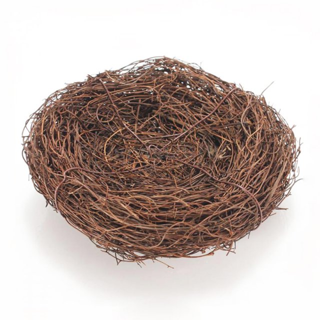 Yasu Handmade Bird Nest Rattan Plaited Craft Vine Home Photography Props Decoration