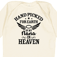 thumbnail image 4 of Inktastic Handpicked for Earth by My Nana in Heaven with Angel Wings Boys or Girls Long Sleeve Baby Bodysuit, 4 of 5