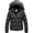 Dark Grey, variant on Heting Women's Puffer Jacket Winter Coat Waterproof Overcoat Warm Hooded with Multi-Pockets Black M