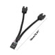 thumbnail image 4 of 4 Piezas de Cable de ExtensióN USB para Placa Base de Computadora de 9 , 1 Hembra A 2 Macho y Splitter Audio HD Cable de ExtensióN para PC DIY, 4 of 5