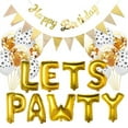 thumbnail image 2 of Pancarta de cumpleaños de perro, decoraciones para fiestas de cumpleaños de perros como telón de fondo, pancarta de fiesta con temática de perros, letrero de feliz cumpleaños con cara de perro para, 2 of 5