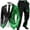Green, variant on Ugly Christmas Suits for Men 2 Piece Business One Button Xmas Jacket Tuxedo And Pant Set Wedding Slim Fit Winter Party Event Christmas Suit