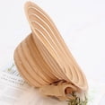 thumbnail image 6 of Karymi Beach Hat Elegant Organza Wide Floppy Brim Dress Hat with Handmade 3D Fabric Flower and Rhinestone, Layered Pleated Sheer Mesh Hat Kentucky Derby Hats for Women, 6 of 8