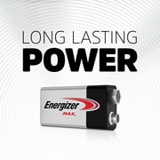 Energizer MAX Alkaline 9 Volt Batteries, 6 Pack