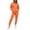 Orange, variant on HAiming Plus Size Fleece Sweatsuits Sets for Women 2 Piece Outfits Long Sleeve Hooded Jackets Sweatpants Lounge Sets