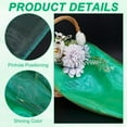 thumbnail image 4 of Tela de organza ligera y transparente de 5,5 yardas/5 m, 6 pulgadas de ancho, color verde primavera, tela de organza de poliéster, tela voile bicolor, 4 of 6