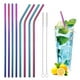 thumbnail image 1 of Juego de 8 Popotes de Acero Inoxidable Reutilizables con Cepillo, 1 of 9