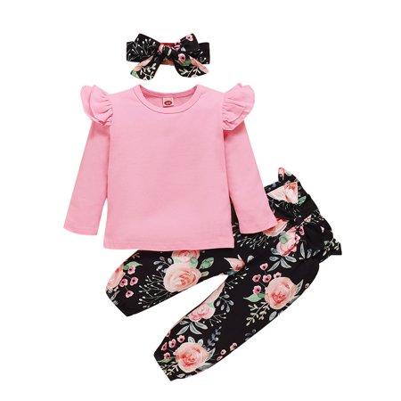 

Ma&Baby Toddler Baby Girls Kids Autumn Outfit Long Sleeve T-shirt Top Pants Set Clothes
