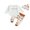 White, variant on LMLYSoH Newborn 3 Piece Pants Set Baby Girl Boy Halloween Letter Print Romper and Pants Hat Outfits Infant Clothing