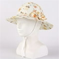 thumbnail image 3 of Youmylove Baby Toddler Floral Sun Hat Outdoor Sun Protective Adjustable Beach Hat With Wide Brim Bucket Hats For Kids Cute Baby Baseball Cap, 3 of 3